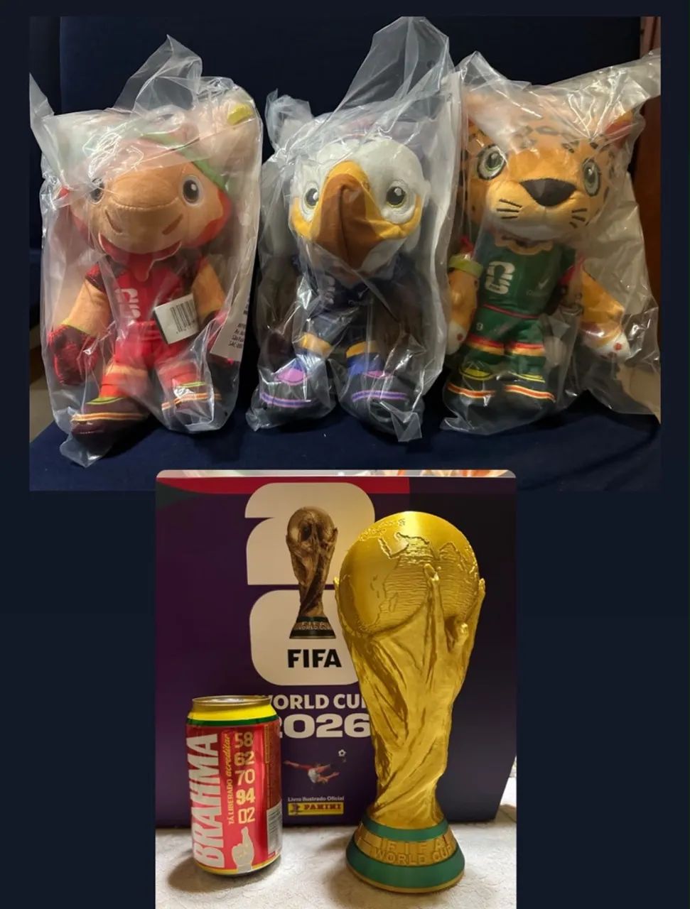 Kit Completo Álbum Figurinhas Copa 2026 - Foto 2