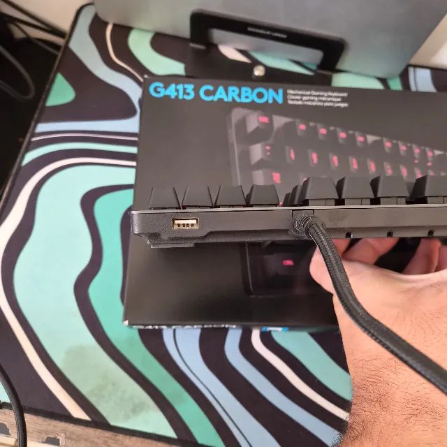 Teclado Mecanico Logitech G413 Carbon USB - Foto 5