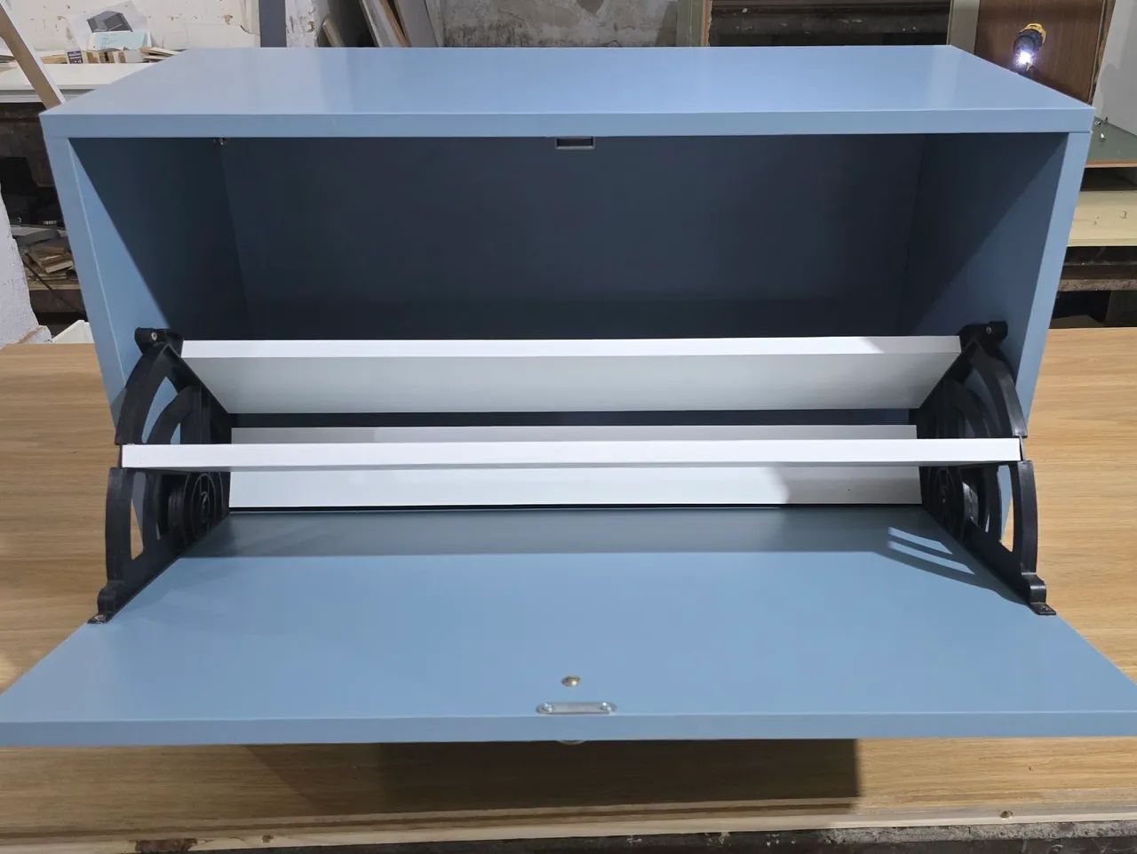 Sapateira em MDF azul - Foto 2