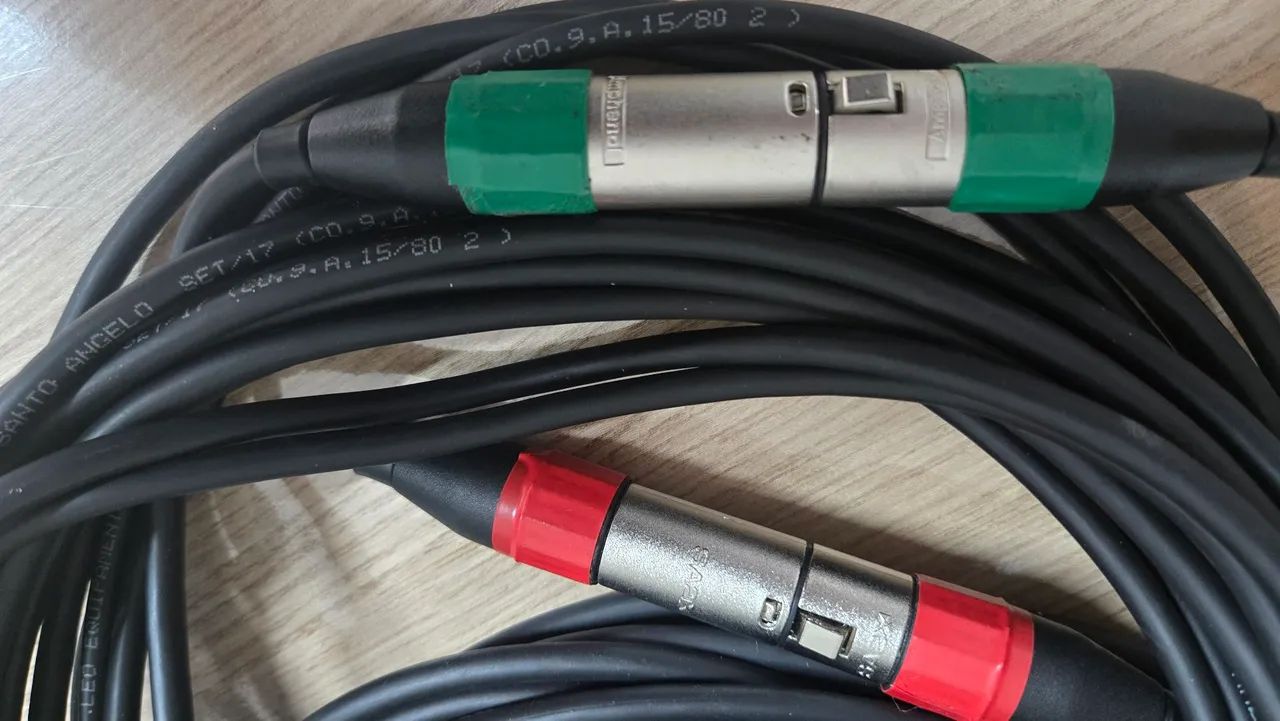 Cabos para microfone XLR 7m - Foto 5