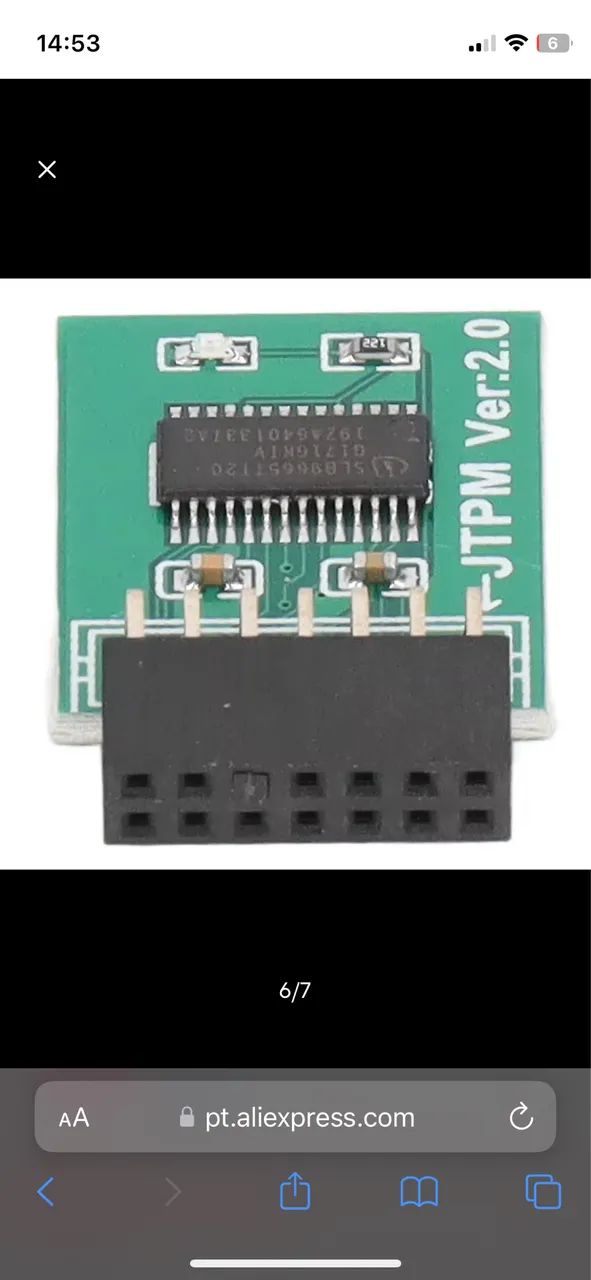 Modulo MSI TPM 2.0 14 pinos - Foto 3