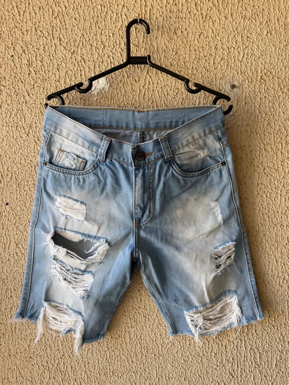 Bermuda jeans azul 38