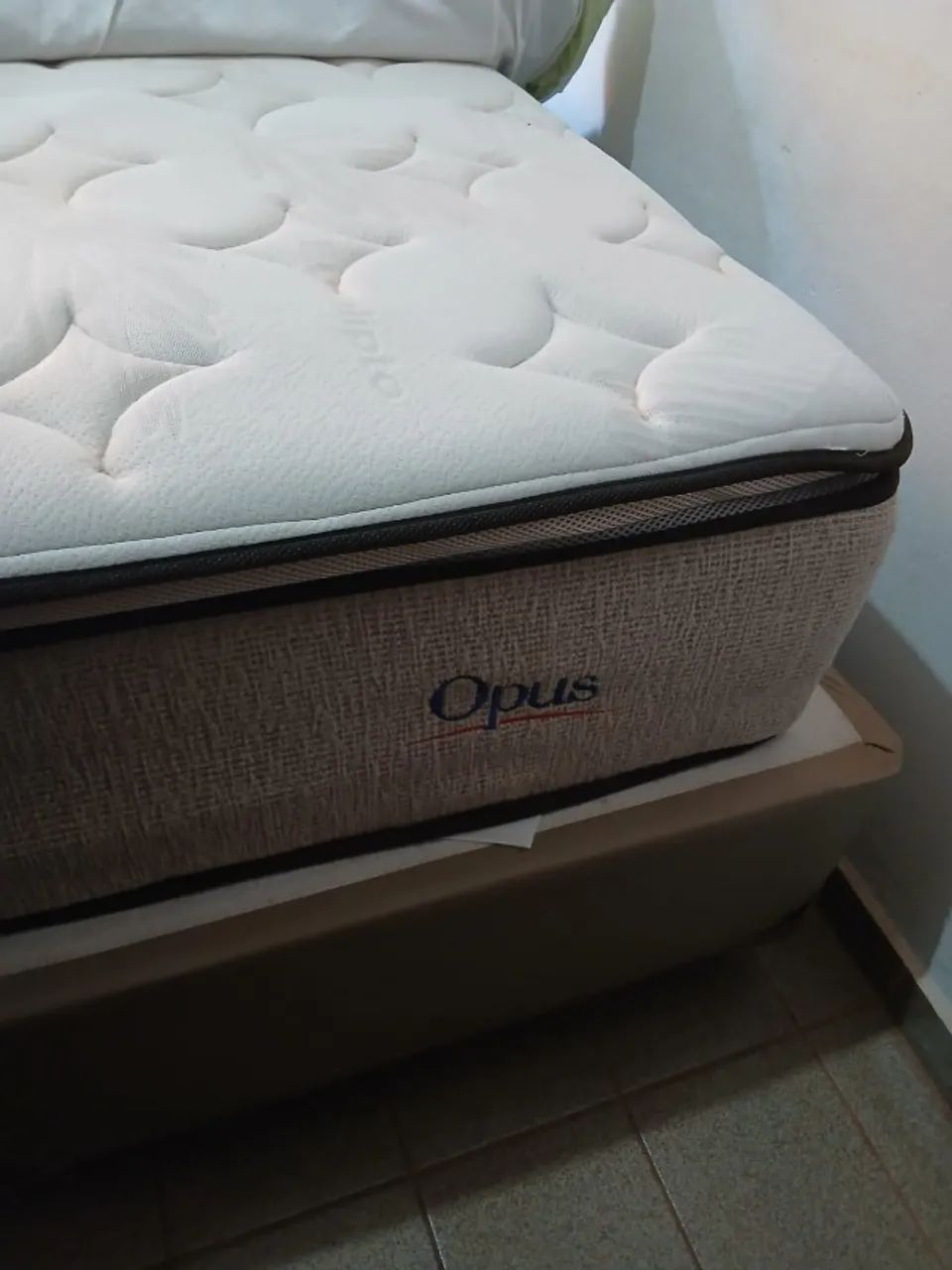 Cama box bipartida + Colchão Opus