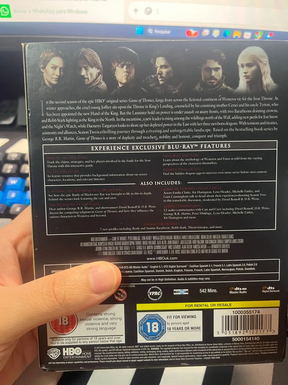 Game of thrones 2 temporada Bluray  - Foto 3