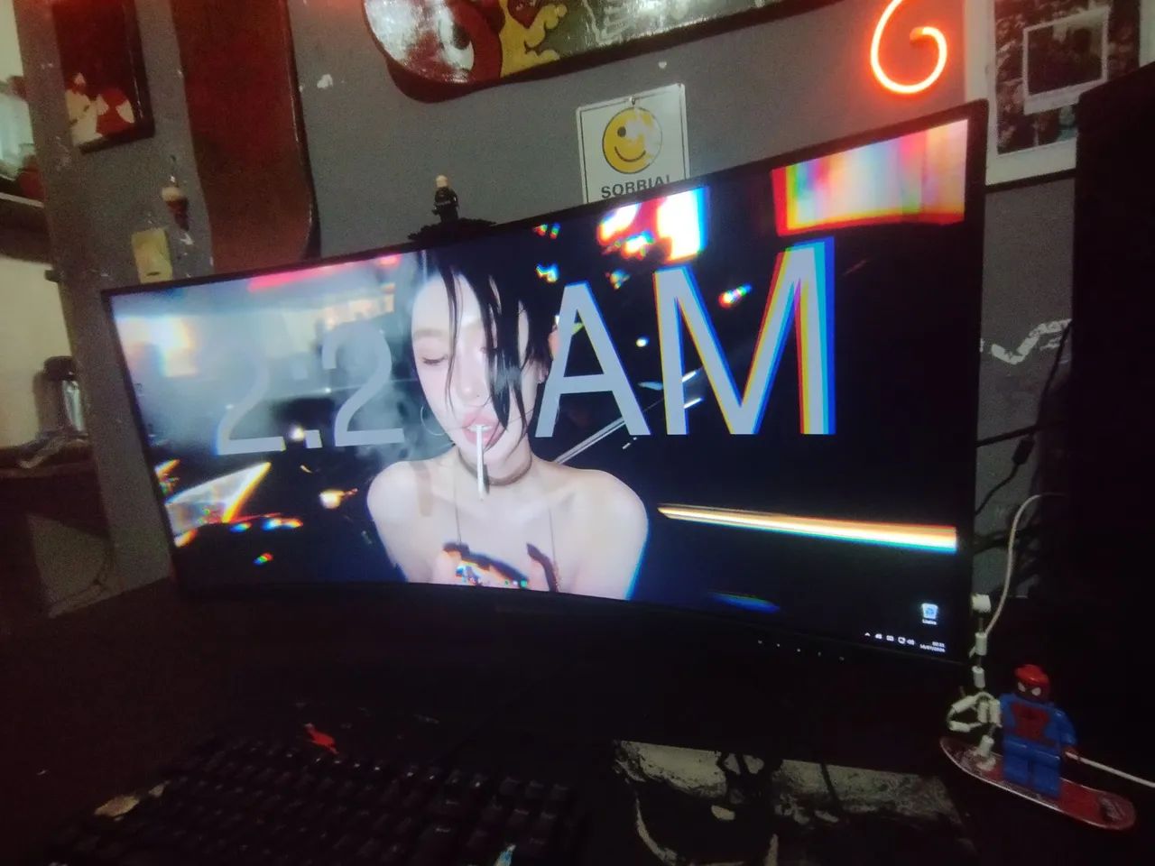 Monitor Gamer Husky Tempest 34 polegadas curvo 144hz 1ms  - Foto 2