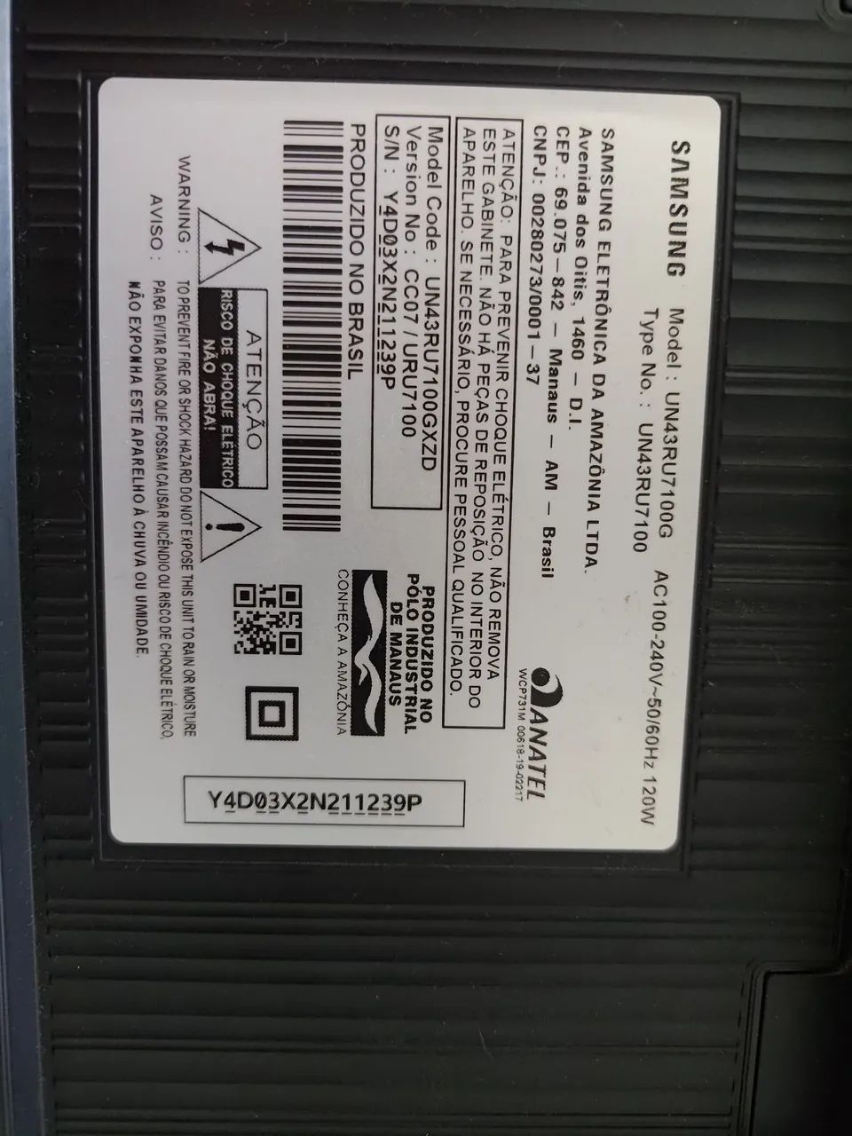 Tv Samsung 43" - defeito - Foto 3