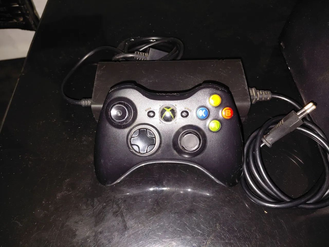 XBOX 360 SLIM DESBLOQUEADO COM CONTROLES E HD - Foto 2