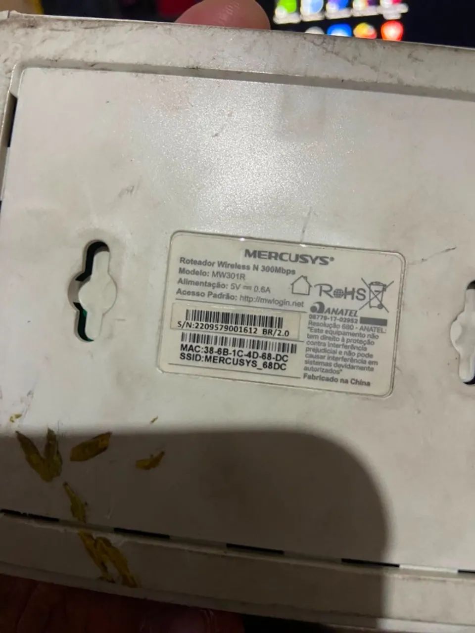 Roteador MERCUSYS Wireless N 300Mpbs MW301R