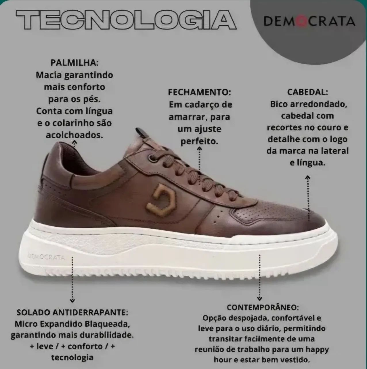 Sapatênis Democrata - Foto 2
