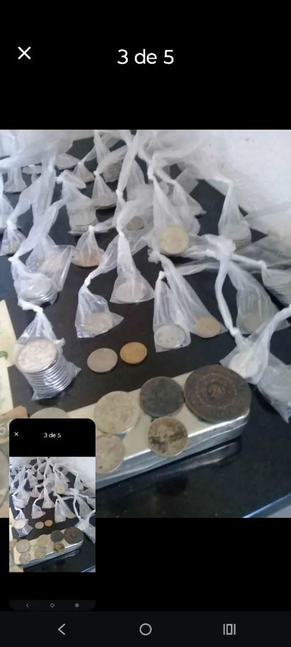 Moedas e cédulas antigas 