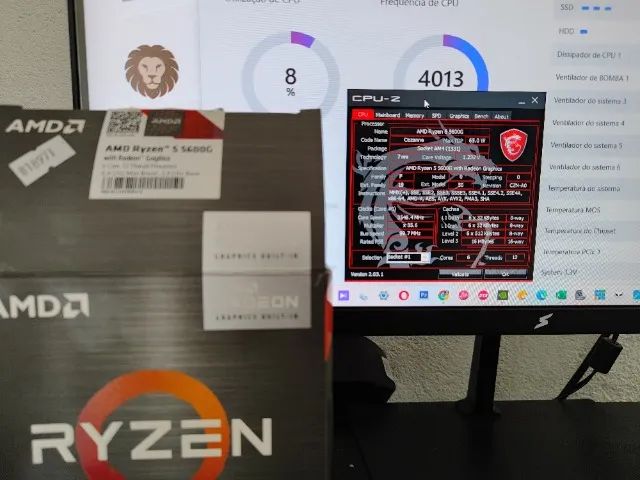 Processador AMD Ryzen 5 5600G + watercooler Deepcool Le240 - Foto 4