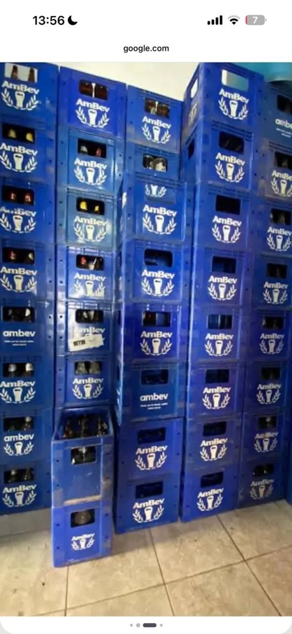 Caixa de litrão Ambev 
