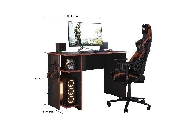 Mesa Gamer com suporte para headset  - Foto 2