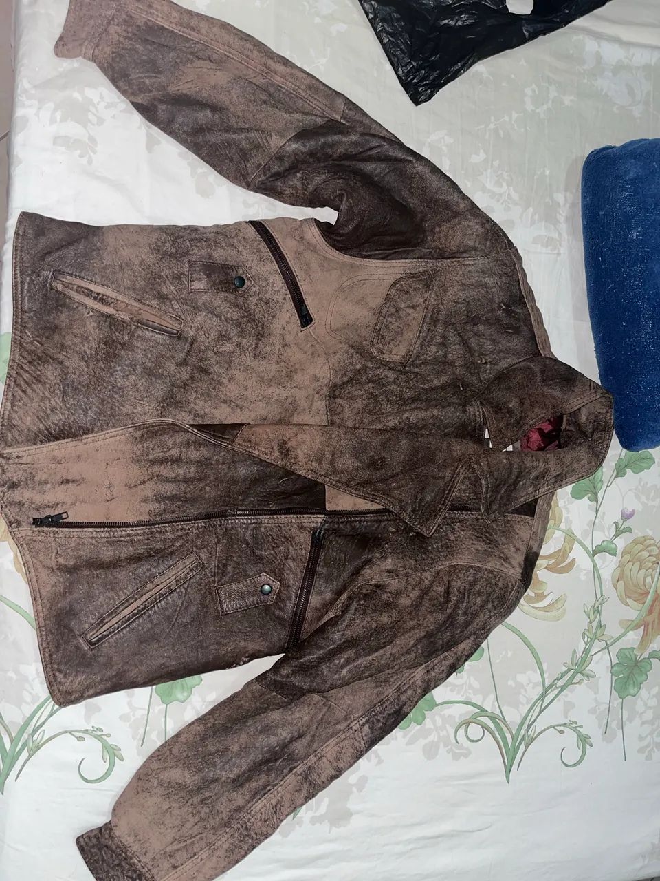 Jaqueta de couro unissex