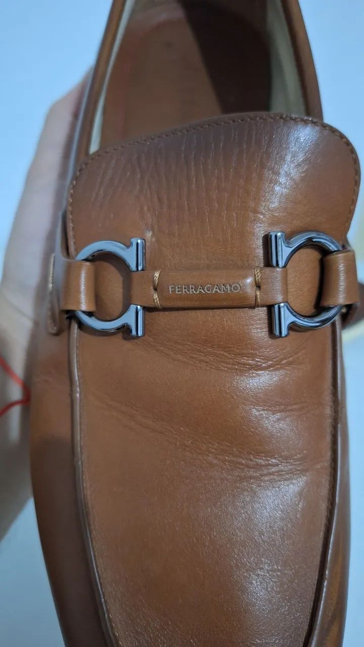Mocassim marrom Ferragamo Original - Foto 2