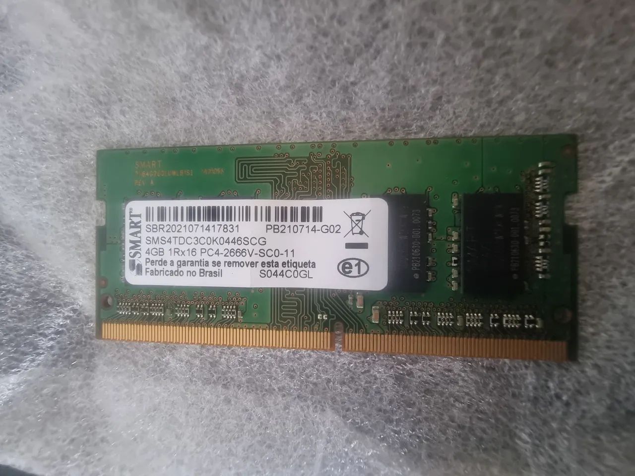 Memória RAM 4gb notebook 
