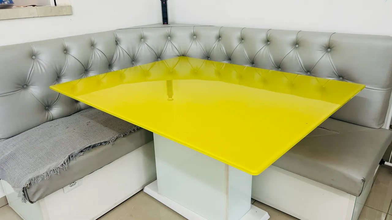 Mesa de jantar vidro 