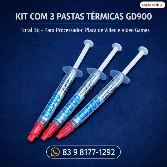 COMBO 3x Pasta Térmica GD900