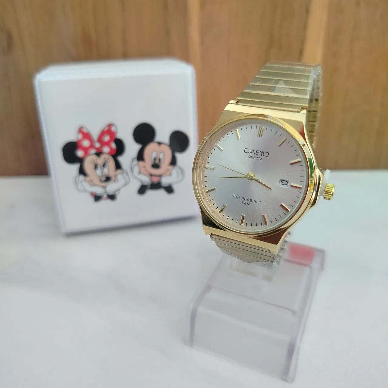 Relógio Casio retrô vintage calendário redondo ou quadrado  - Foto 5