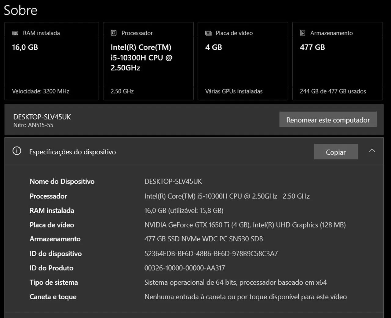 Notebook Acer Nitro 5 - Foto 5