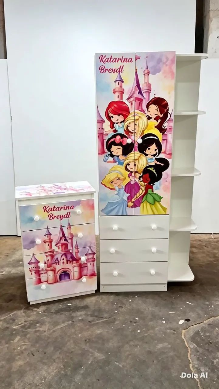 Kit infantil cômoda e guarda roupa  - Foto 3