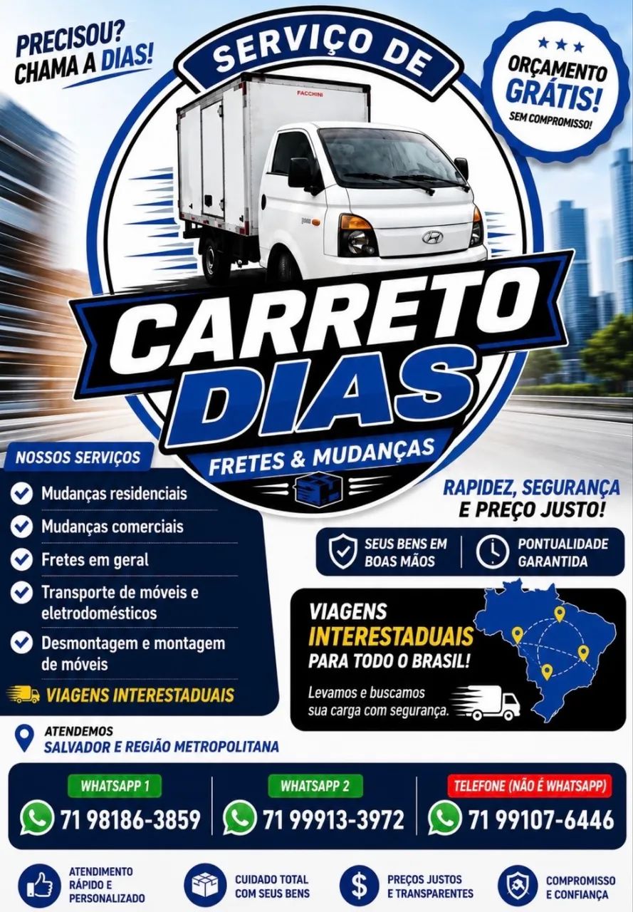 Faço carreto, mudanças  e viagens 