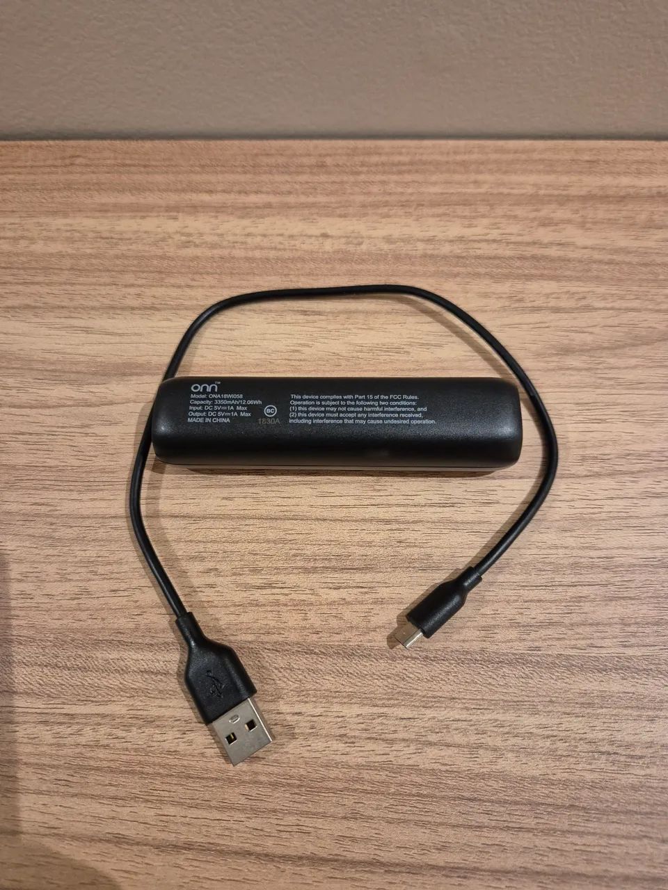 Carregador portátil USB e micro usb