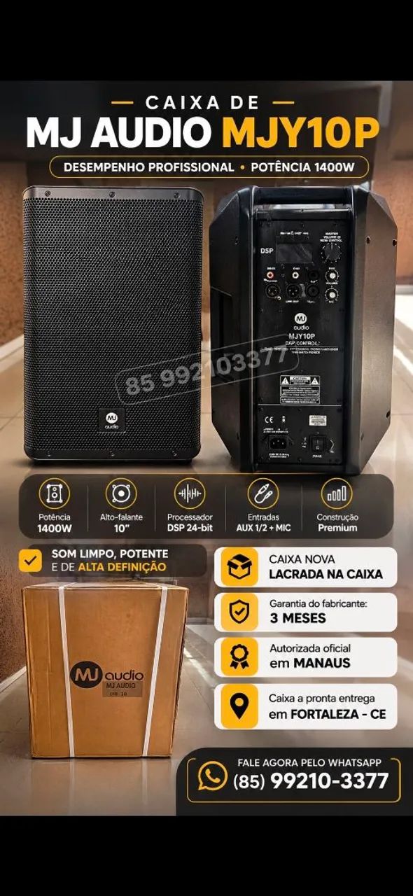 Caixa MJ AUDIO MJY10 1400W - Foto 2