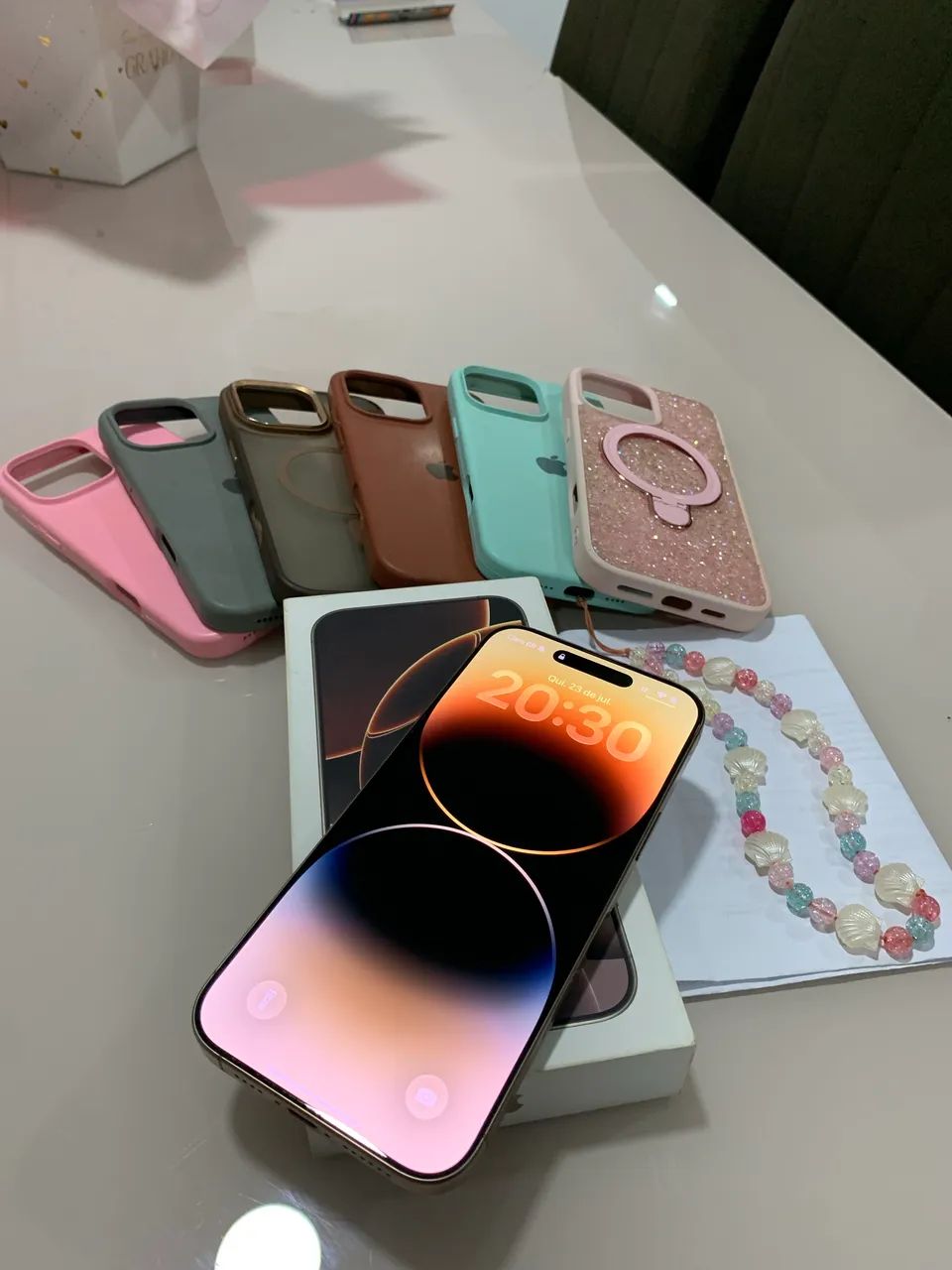 IPHONE 16 PRO MAX CAIXA E NOTA 