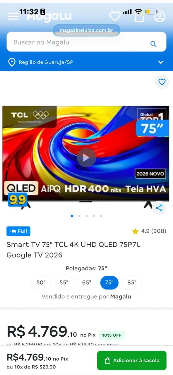Tv TCL  75p - Foto 3