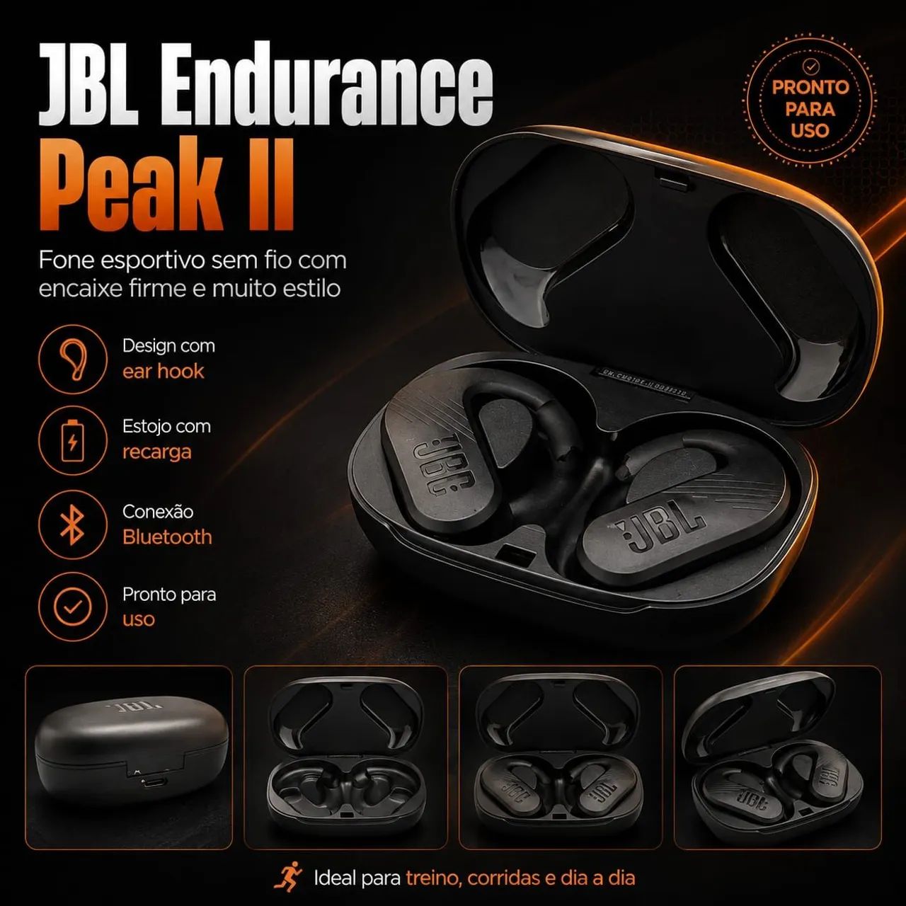 FONE JBL ENDURENCE PEAK - Foto 3
