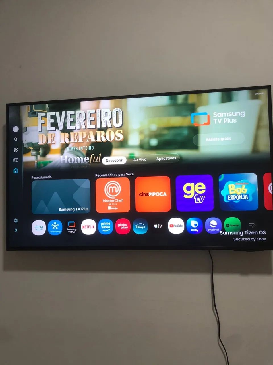Troco smart tv 4k 43polegadas Samsung por iPhone  - Foto 4