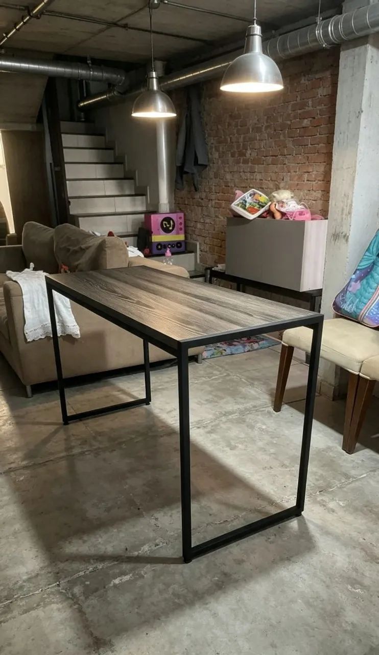 Mesa estilo industrial 1.20 x 45 