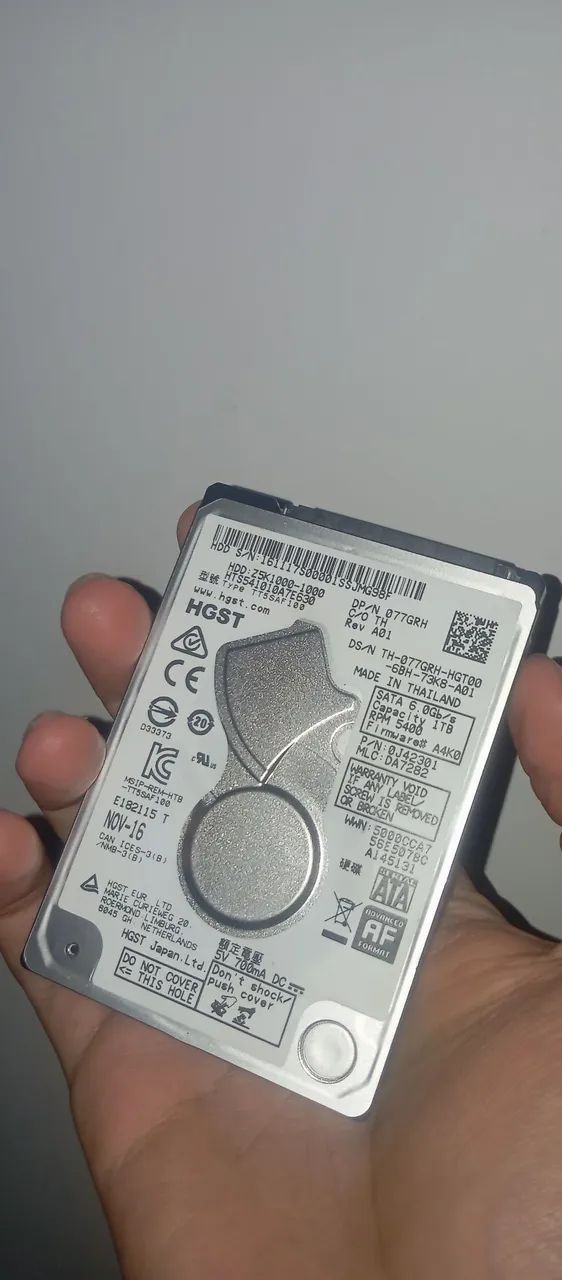 HD 1tb notebook SATA