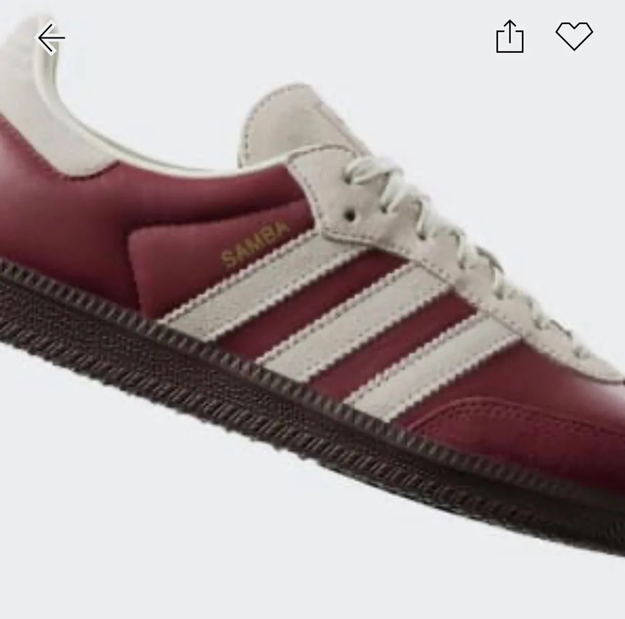 Tênis Adidas Samba bordô 36 - Foto 2