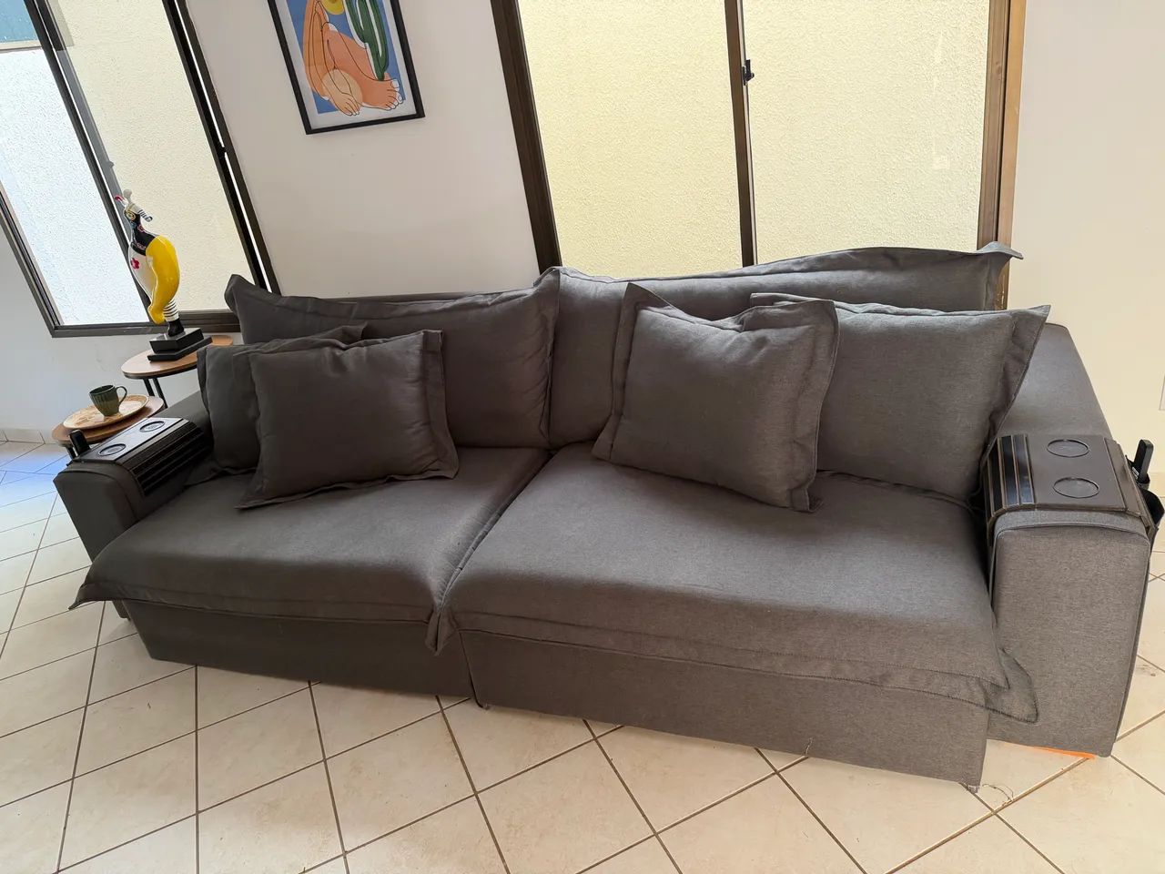 Sofá retraiu e reclinável  - Foto 4