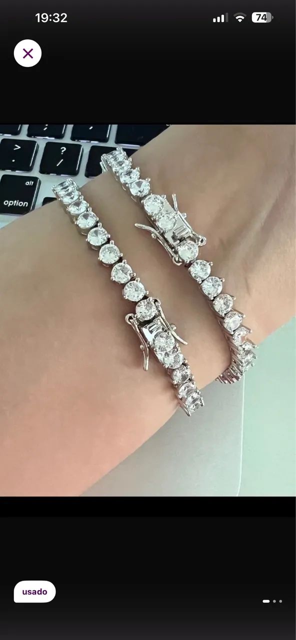Pulseira ródio branco  - Foto 4