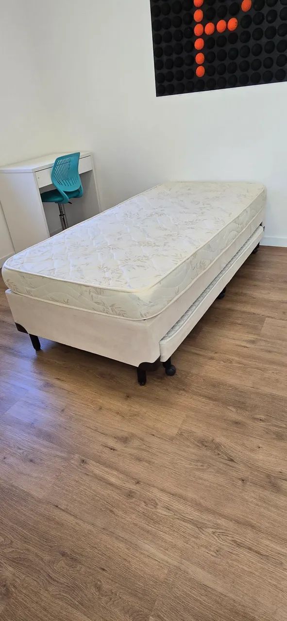Cama Solteiro Box com cama auxiliar e incluso os 2 colchões - Foto 2