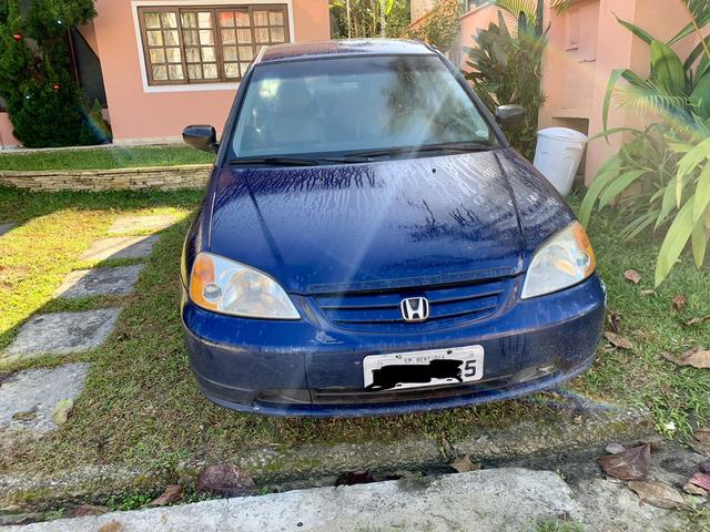 Honda Civic 1.7 automático azul