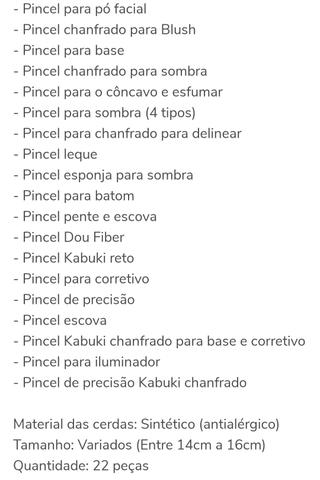 Kit Pincéis Maquiagem profissional - Foto 3