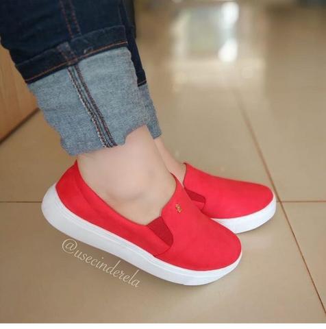 slip on vermelho santa lolla