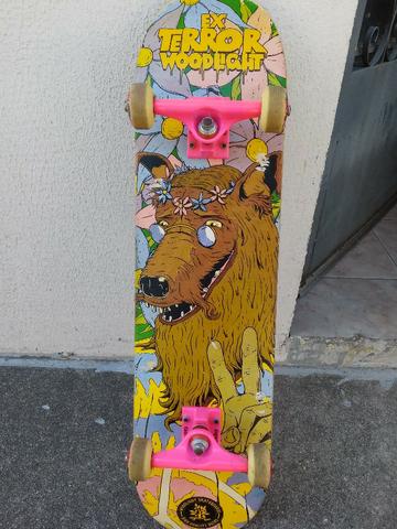 Skate montado seminovo woodlight - Foto 2