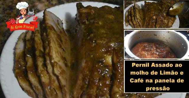 Pernil Assado Ao Molho De Limão e Café