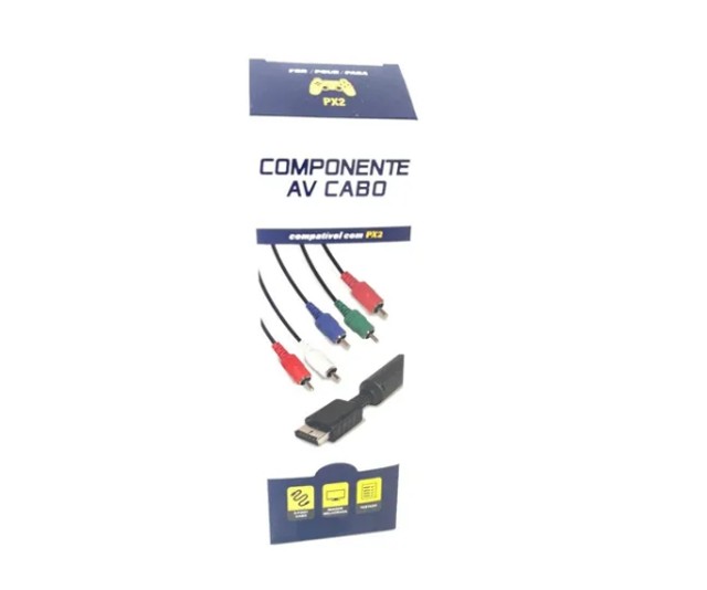 Cabo Video Componente Ps2 Ps3 Ponta Prata Alta Definição Px2 - Foto 3