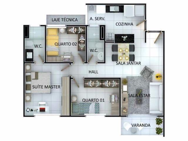 GL - Condomínio Solaris Master no Cristo Rei  - Foto 2