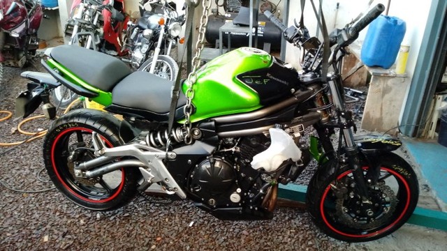Sucata de moto para retirada de peças Kawasaki ER6n 650 2013 - Foto 5