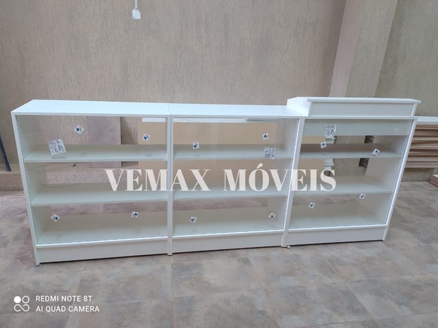 BALCÃO CAIXA EXPOSITOR VITRINE LOJA 100% MDF NOVO - ENTREGA RÁPIDA