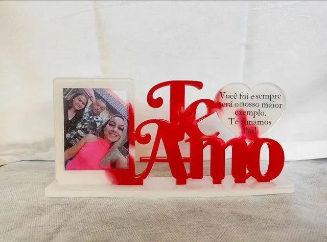 Letreiro Te Amo Dia das Mães e Dia dos Namorados