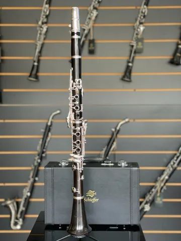 Clarinete si bemol - madeira - grenadilha - Schieffer - novo - aceito trocas - parcelo 21x - Foto 3