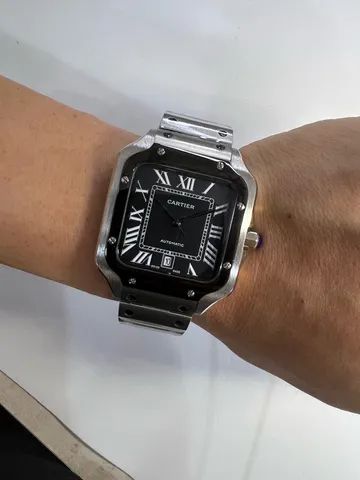 Relógio Cartier Santos All Black 40mm Premium - Foto 5